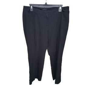 Worthington Womens Size 10 Black Solid Curvy Fit Dress Pants